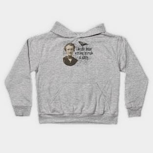 Edgar Allan Poe Vintage Kids Hoodie